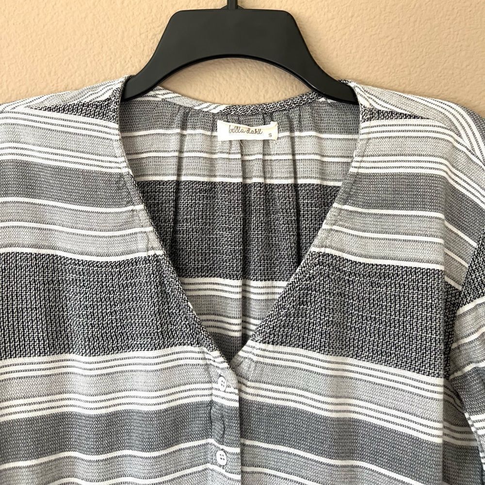 Bella Dahl Front Knot Striped Button Down - Picture 2 of 7